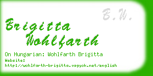 brigitta wohlfarth business card